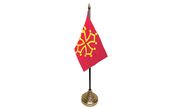 Midi-Pyrenees Table Flags